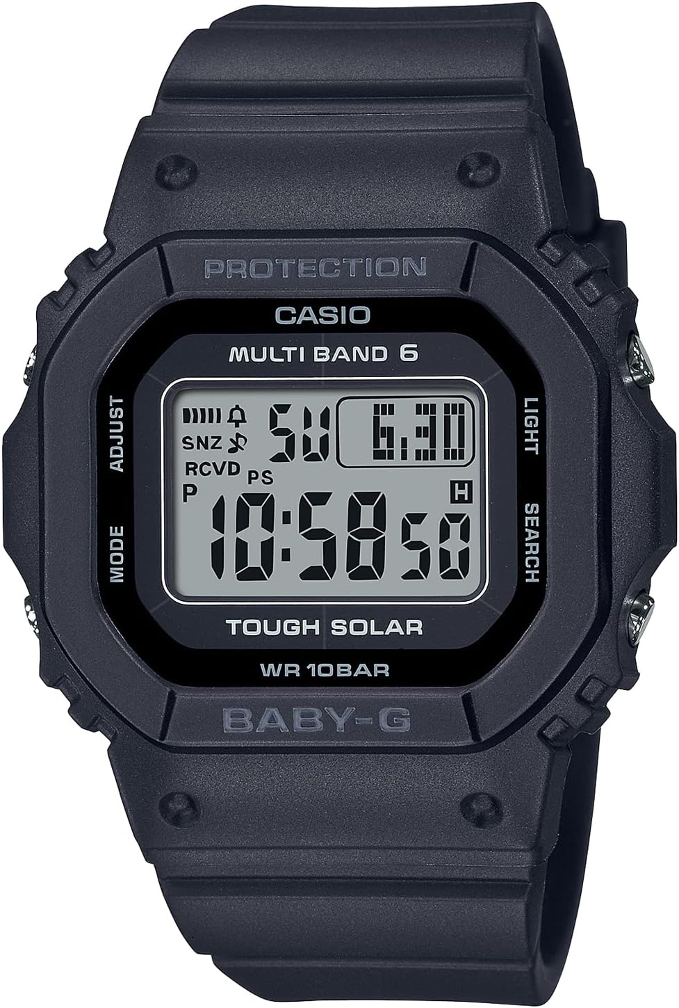 Baby-GCasio [Baby-G] Watch Radio Solar BGD-5650-1JF Women's Black Watch Shipped from Japan Nov 2022 Model, black