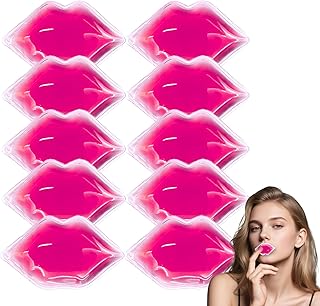 Reusable Lip Ice Packs for Swelling Relief – Cold Compress for Lips, Post-Procedure Recovery, and Soothing Comfort (10PCS, Soft Gel Design)