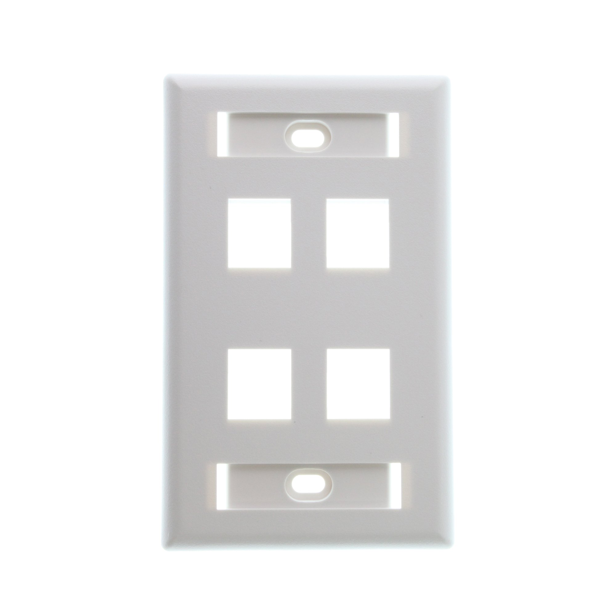 Belden Ax102249 4-Port Single Gang Ethernet Keyconnect Faceplate W