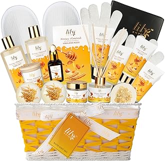 18Pcs Valentines Day Gifts Spa Gift Basket Set for Women Spa Bath Gift Set Bath and Body Gift Basket Set For Women and Men Spa Kit Bath Kit Spa Set for Christmas Birthday Gifts Fathers Day Mothers Day