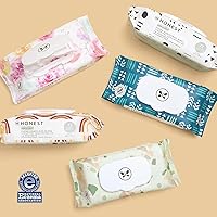 Vista 4 de The Honest Company Toallitas multiusos Clean Conscious Hipoalergénicas + sin perfume para pieles sensibles Más del 99% de agua, compostables, a