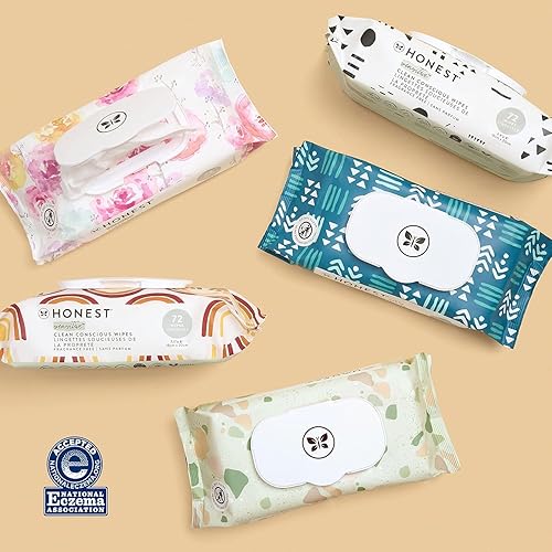 Miniatura 4 de The Honest Company Clean Conscious Toallitas multiusos Hipoalergénicas + sin perfume para pieles sensibles Más del 99% de agua, compostables, a