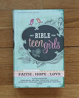 NIV, Bible for Teen Girls, Hardcover: Growing in Faith, Hope, and Love The Perfect Christian Faith Gift for Your Teenage Girl, Age 13-18