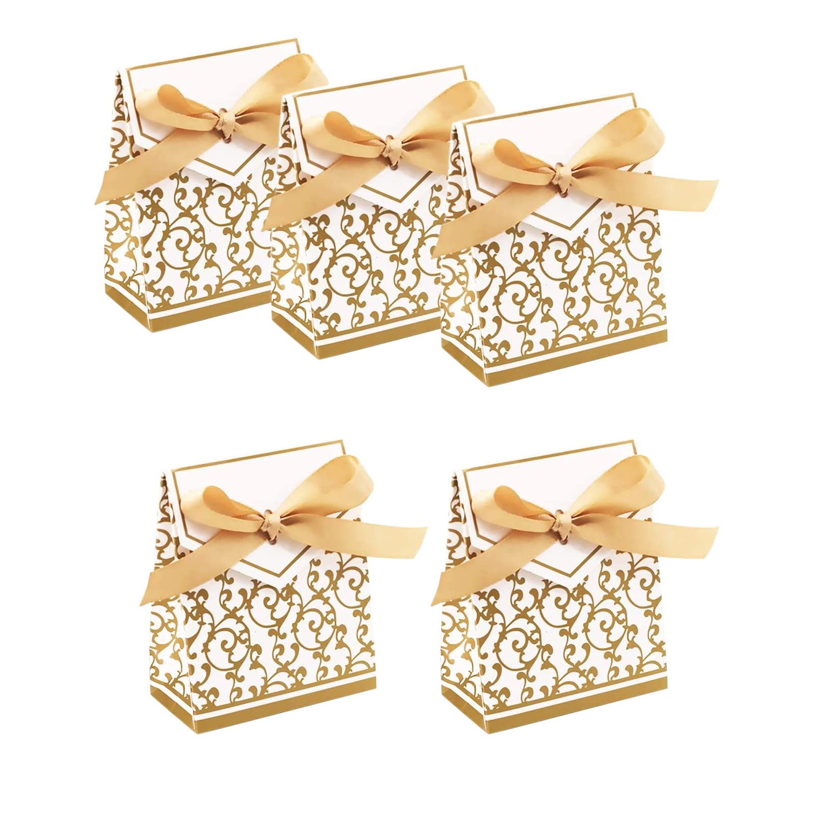 25 Pcs Or Boîte Bonbonnière Bonbonnière Cadeau De Mariage Boîte Porte