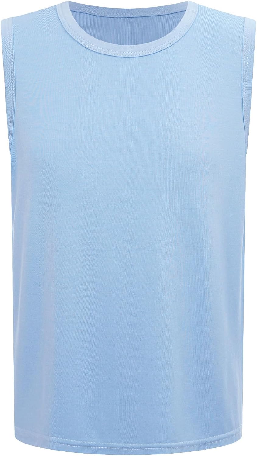 Linjinx Kids Boys Tank Top Undershirts Sleeevless T-Shirt Athletic Vest Summer Casual Wear