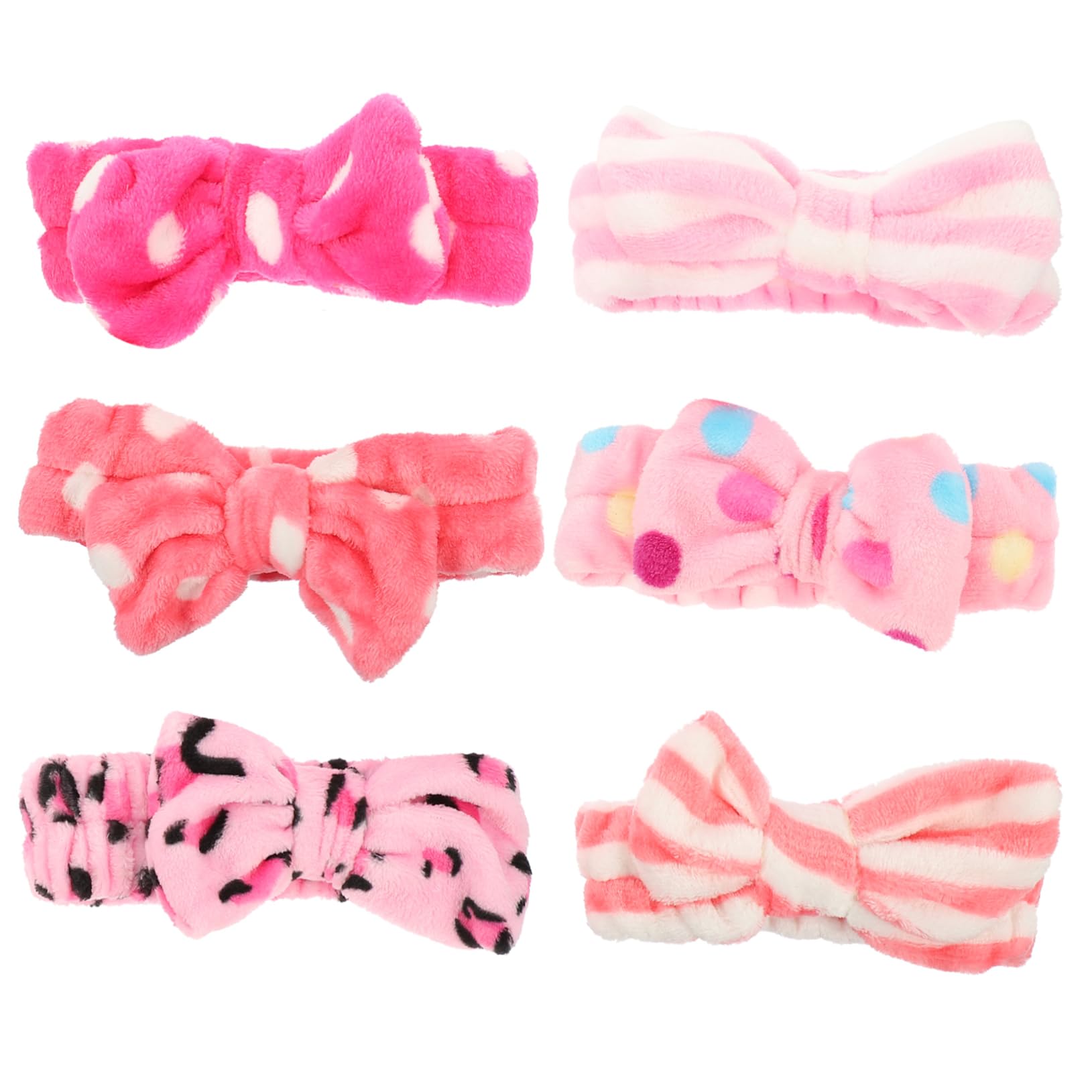 Healeved 18piezas Diademas De Fleece Para Maquillaje y Limpieza Facial Accesorios De Spa Suaves y Cómodos Para Mujeres y Niñas