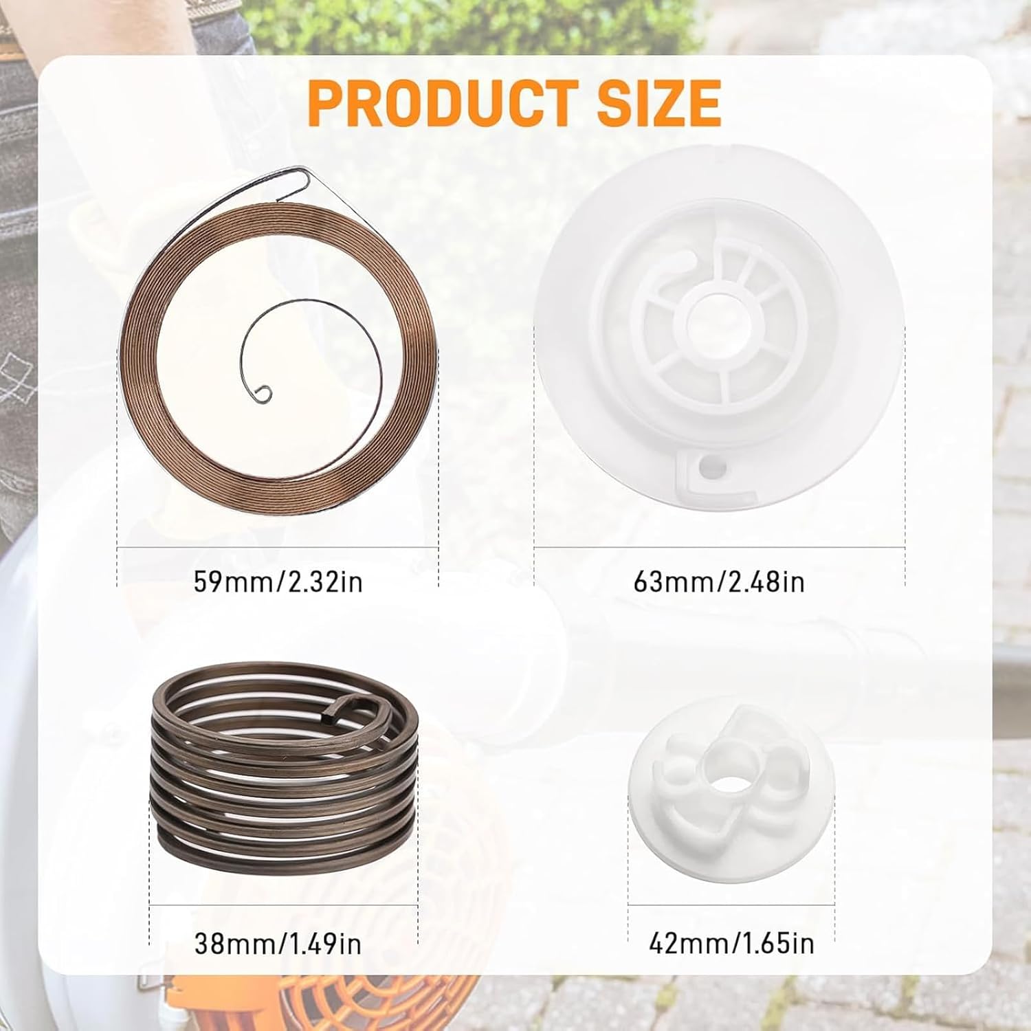 Upgraded Recoil Starter Repair Set for BG86 Bg56 SH86 Blowers Steel-Reinforced Design & OEM Fit Durability Blower Starter Part