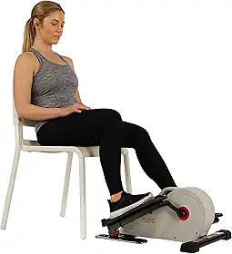 Sunny Health & Fitness Máquina elíptica magnética portátil sob a mesa