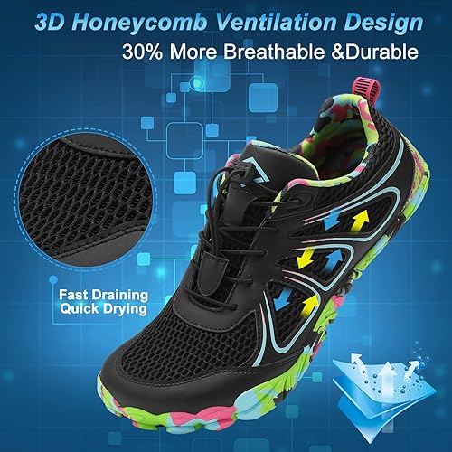 Miniatura 2 de Lefflow Zapatos de agua de senderismo para mujer, minimalistas, para playa, piscina, caminar, zapatos deportivos  Caja de punta ancha