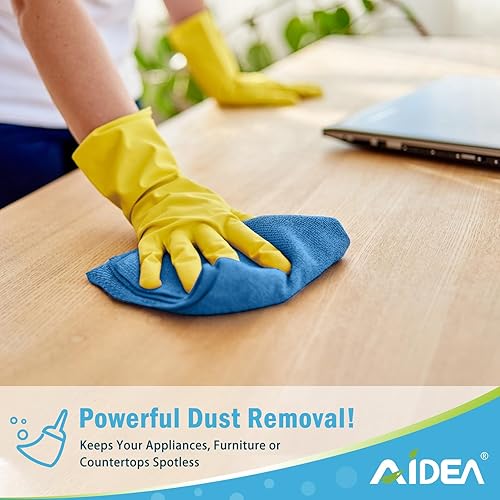 Miniatura 3 de AIDEA Paños de limpieza de microfibra paquete de 100 unidades más suaves y absorbentes sin pelusa paño de lavado para el hogar la cocina el