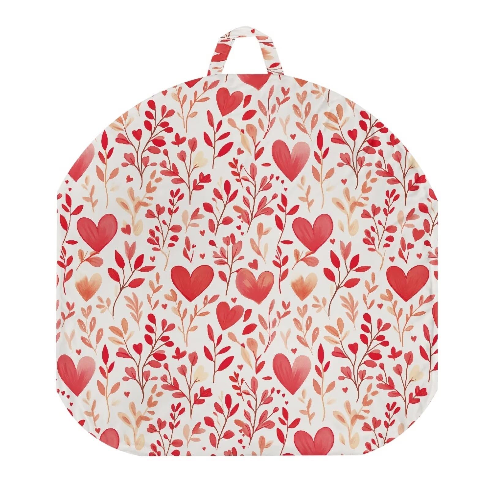 FUIALDOLG Red Heart Grass Strechy Newborn Lounger Cover, Breathable and Ultra Soft Sung Fitted Baby/Pets Lounger Slipcover