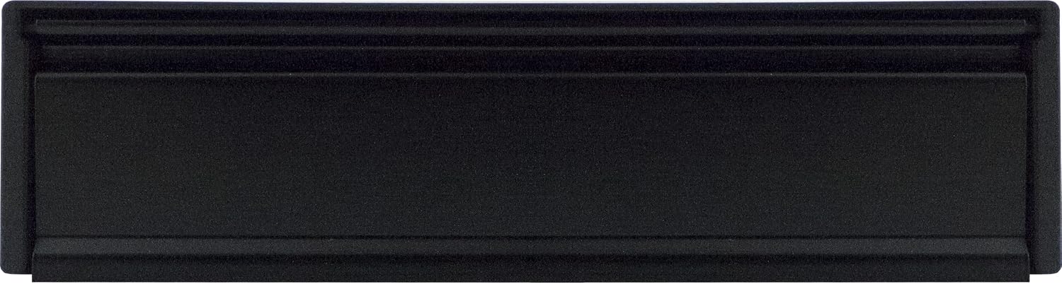 Xfort MailPlate 10" Letterplate Matt Black, Premium Draught Proof Postal Letterbox