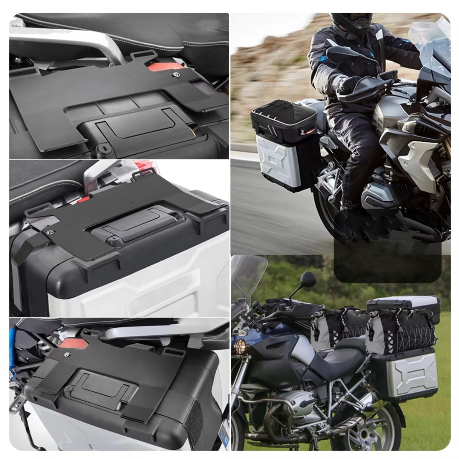 Motociclette portapacchi Per BMW R1200 1250 GS F850GS F750GS R1200GS R1250GS LC Per ADV Per Vario Case Portapacchi Rotaie Bagagli(Type1)