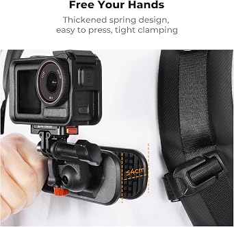 K&F CONCEPT Magnetic Backpack Clip Mount Sun Visor Holder for Action Camera