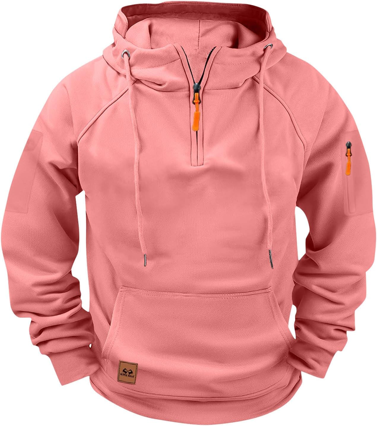Premium Wool Blend Hoodie For Men - Thick, Warm, Solid Color, Long Sleeve, Zipper Collar, High Quality Cotton - Autumn/Winter Essential From Mens Hoodies & Sweatshirts - Price 83.97 - View #2