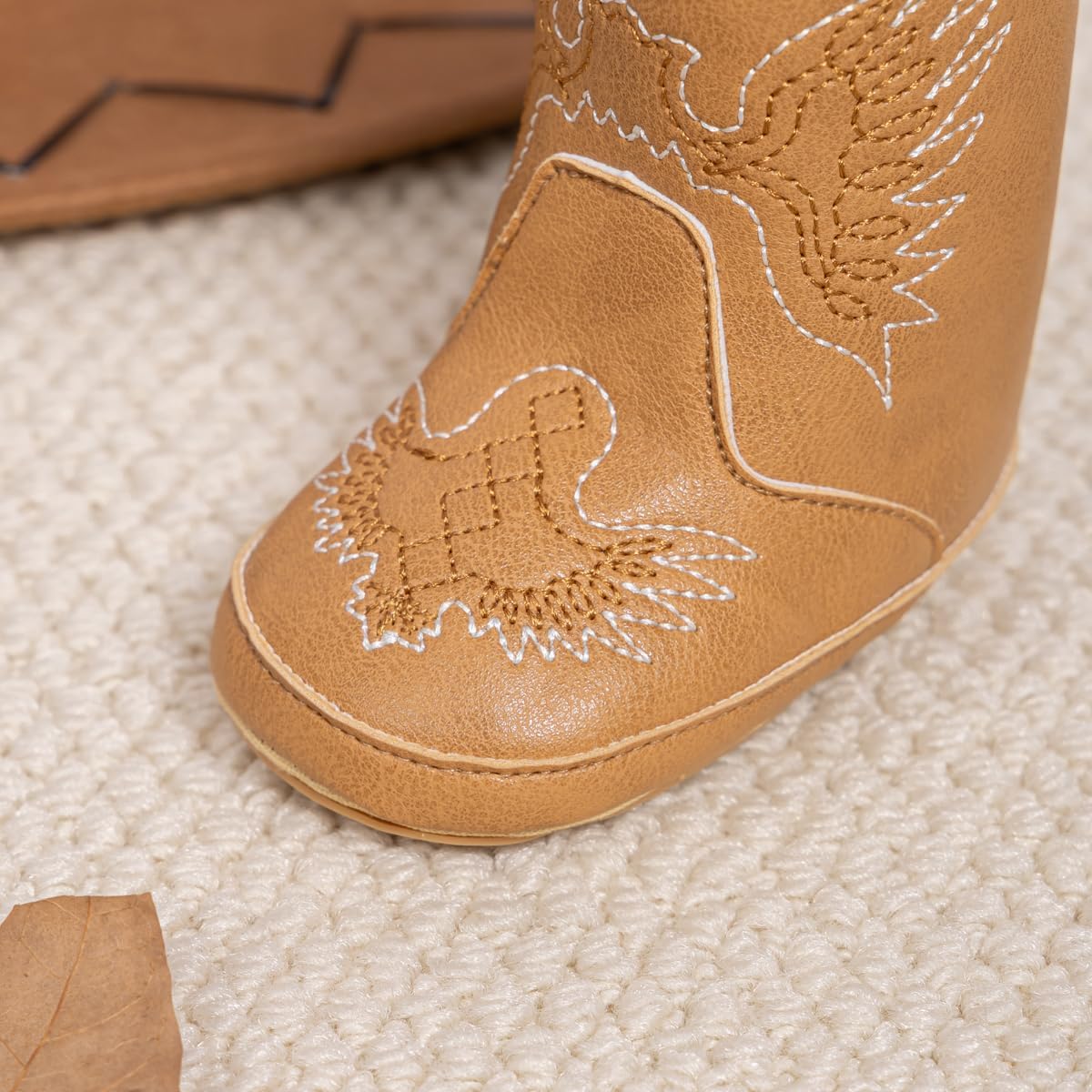 Baby Western Cowboy Boots Infant Boys Girls Non-Slip Soft Sole Booties Toddler Newborn First Walker Crib Shoes - Image 4