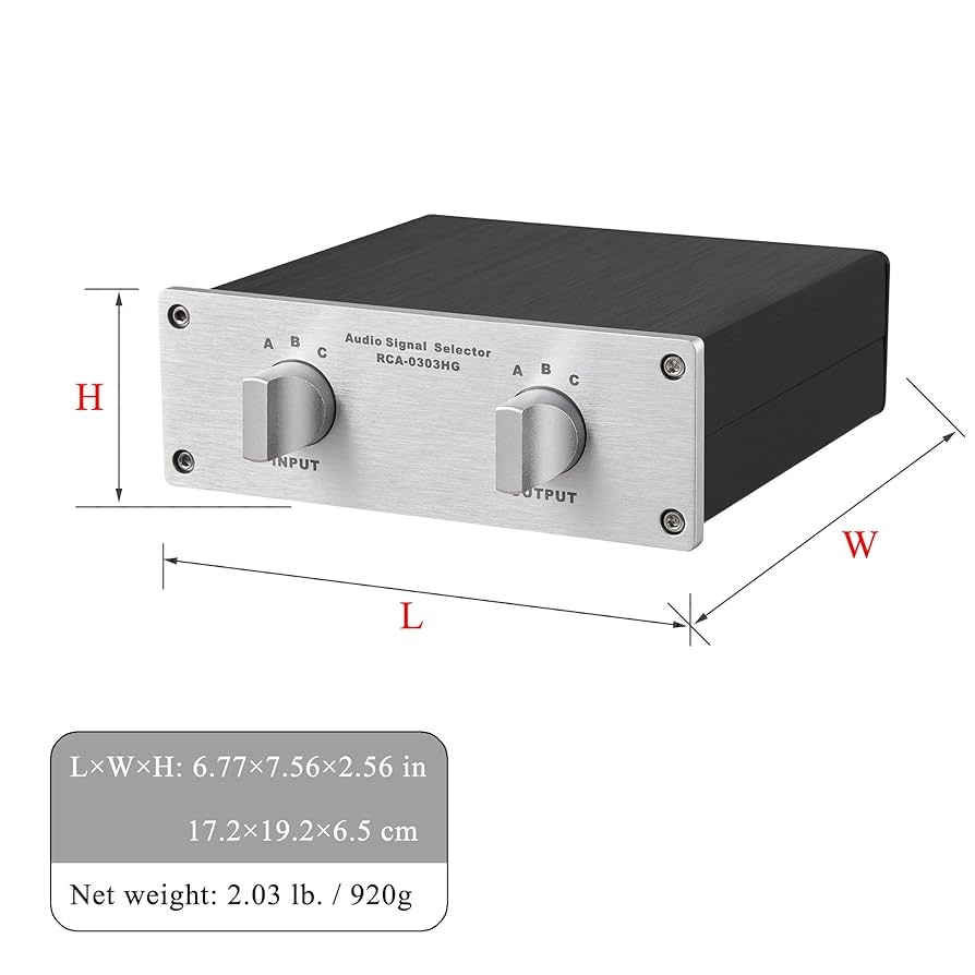 Amazon.com: 3 to 3 RCA Audio Source Signal Switch Box Manual