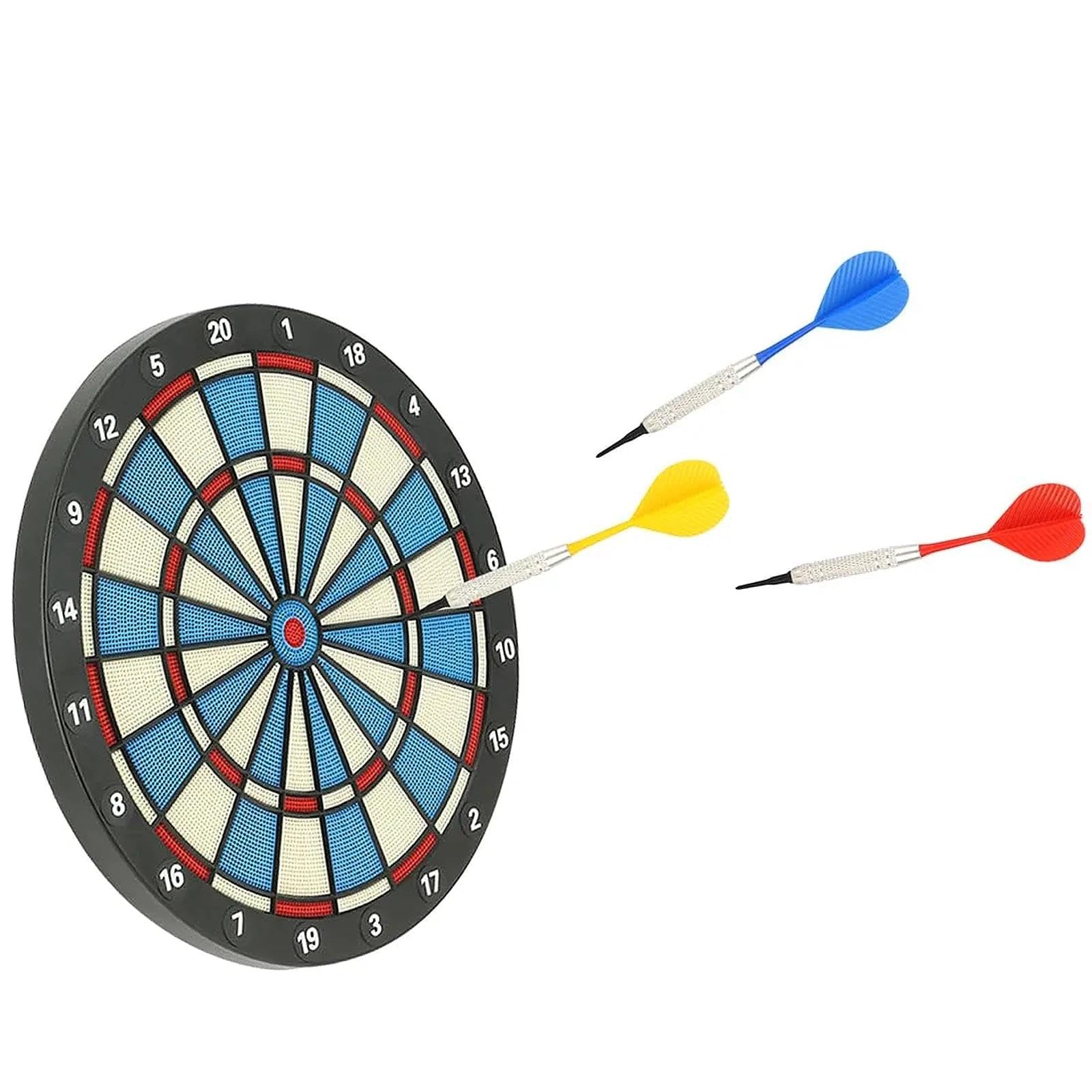 Dardos con Punta de plástico, Juego de 12 Dardos Blandos con 36 Puntas de plástico para Diana electrónica Plástica para Principiantes y Entrenamiento Avanzado