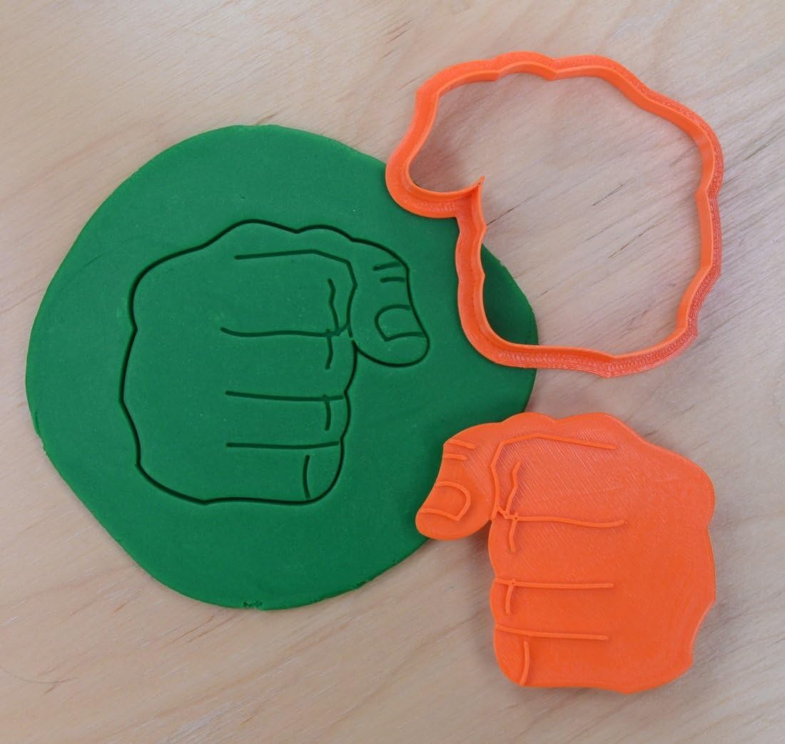 Fist Cookie Cutter and Stamp Set 101 (2.5 x 3 inches)