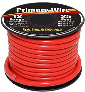 Grand General 55251 Red 12-Gauge Primary Wire - coolthings.us