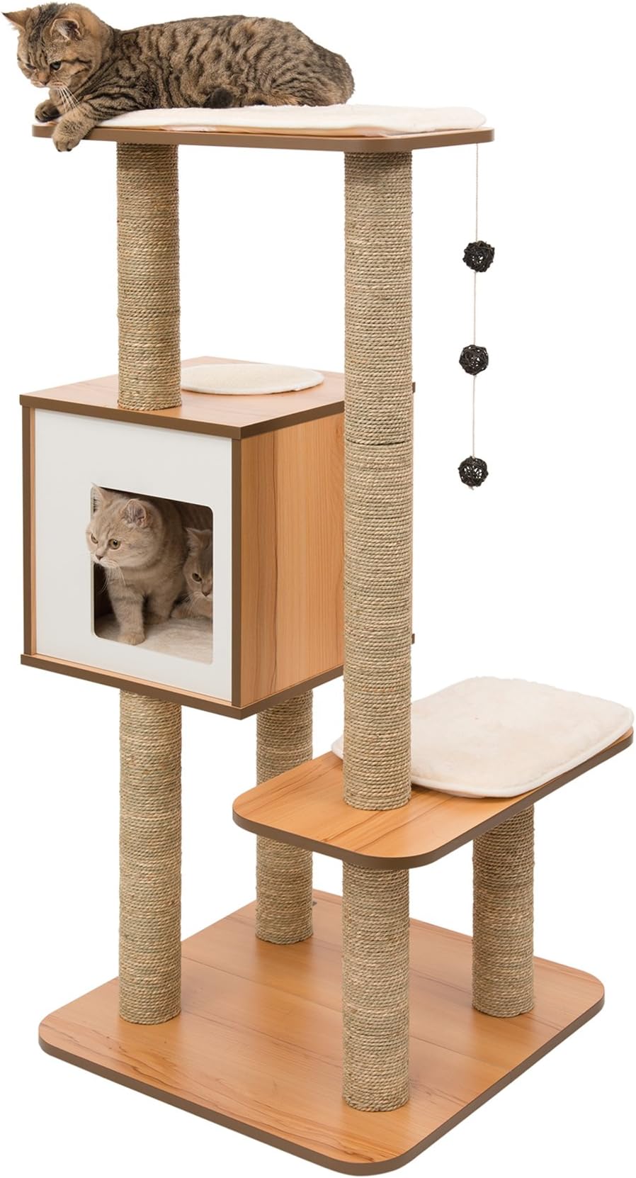 Cat Tree, High Base, Walnut, 52045