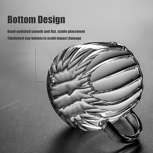 Miniatura 5 de Tazas de café de calabaza transparentes, taza de café de calabaza de cristal de Halloween, lindas tazas de café de otoño para leche, leche, expreso,