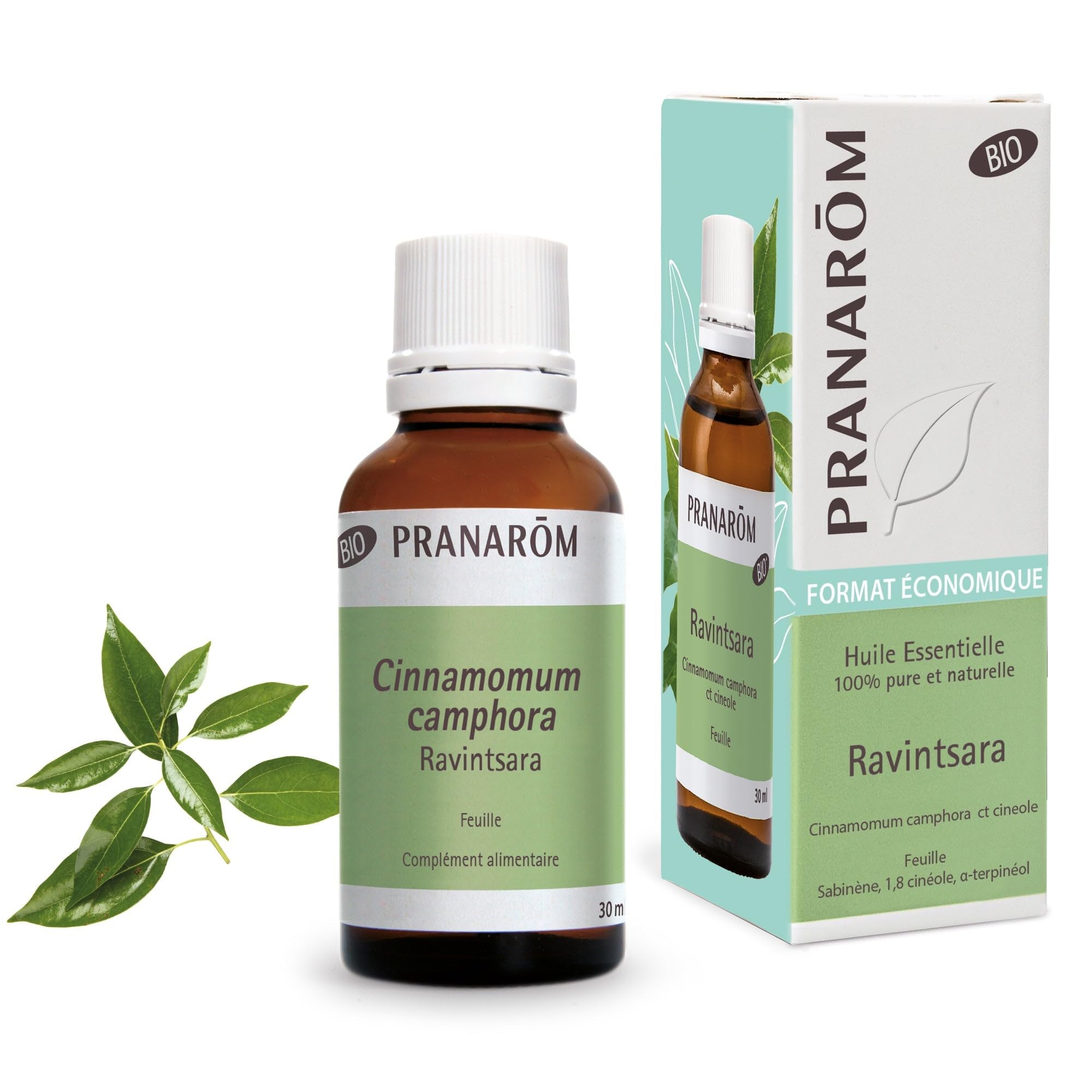 PRANARÔM - Ravintsara BIO - Huile Essentielle Chémotypée - Confort Respiratoire & Défenses Naturelles - 100% Pure Et Naturelle - HECT - 30 ml