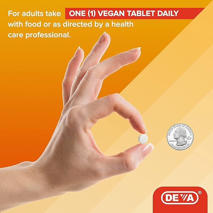 Vitamina D 800 IU Vegana 90 Tabletas Deva Vegan Vitamins miniatura 4