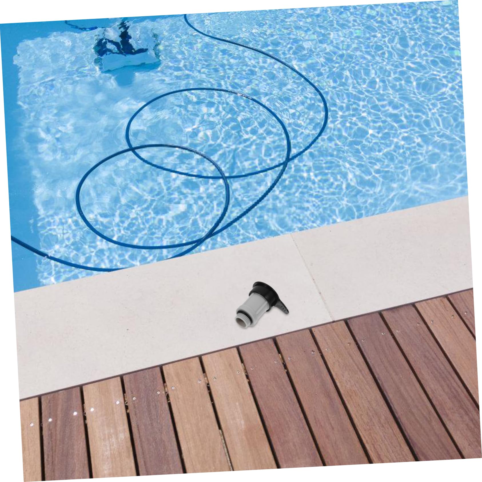 Hemobllo 5 Stück Ventiladapter Teile klein Schwimmbad im Freien freigeben Luftventilanschluss Pool-Ersatz oberirdischer Pool Luftablassventil Ventilwechsel Plastik