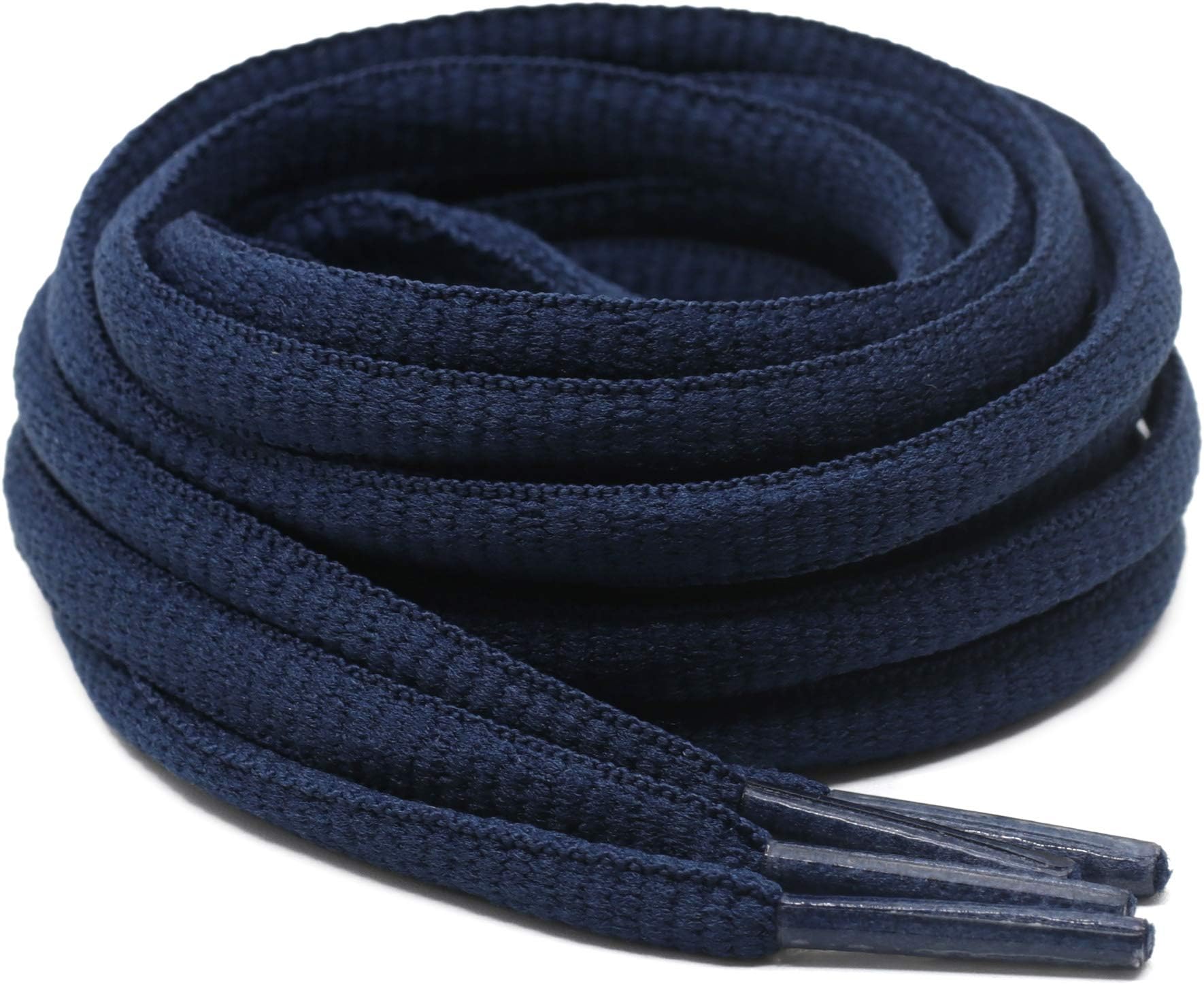 DELELE2Pair Oval Shoes laces 42 Colors Half Round 1/4" Athletic ShoeLaces for Sport/Running Shoes Shoe Strings