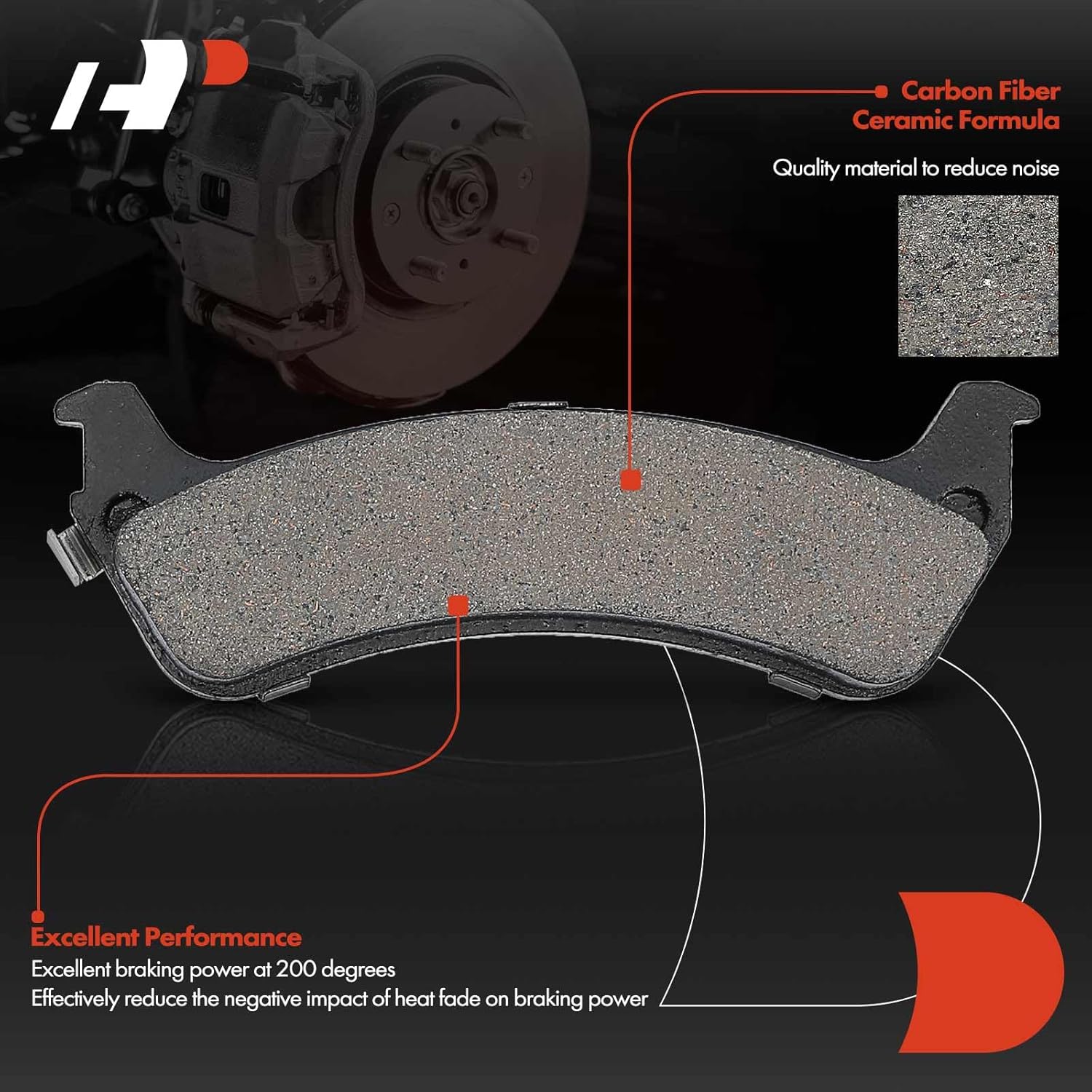 A-Premium 11.26 in (286 mm) Rear Solid Disc Brake Rotors + Ceramic Pads Kit Compatible with Select Ford and Mercury Models - Explorer 95-01, Explorer Sport 01-02, Ranger 98-02, Mountaineer, 6-PC Set