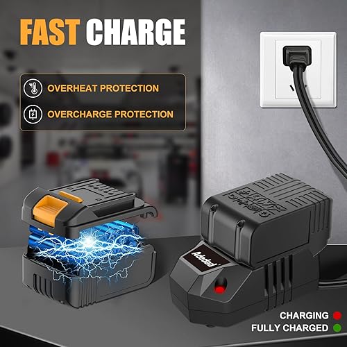 Miniatura 3 de Adedad Llave de impacto inalámbrica de 12 pulgada con batería de 4.0 Ah, pistola de impacto sin escobillas con batería y cargador, llave de impacto