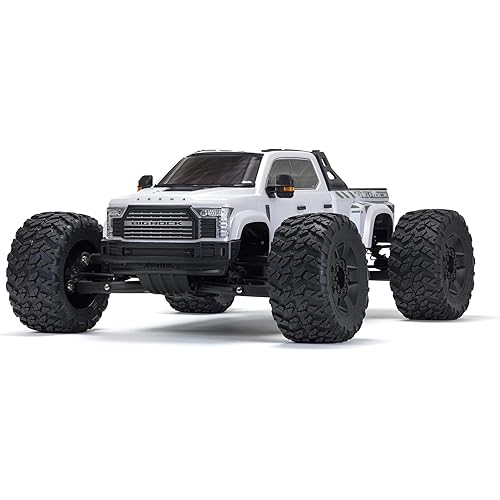 ARRMA RC Truck Big Rock 6S 4WD BLX 1/7 Monster Truck RTR (Battery and Charger Not Included) White, ARA7612T3