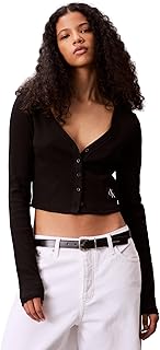 Calvin Klein LS WOVEN LABEL 2X2 COTTON RIB CA 