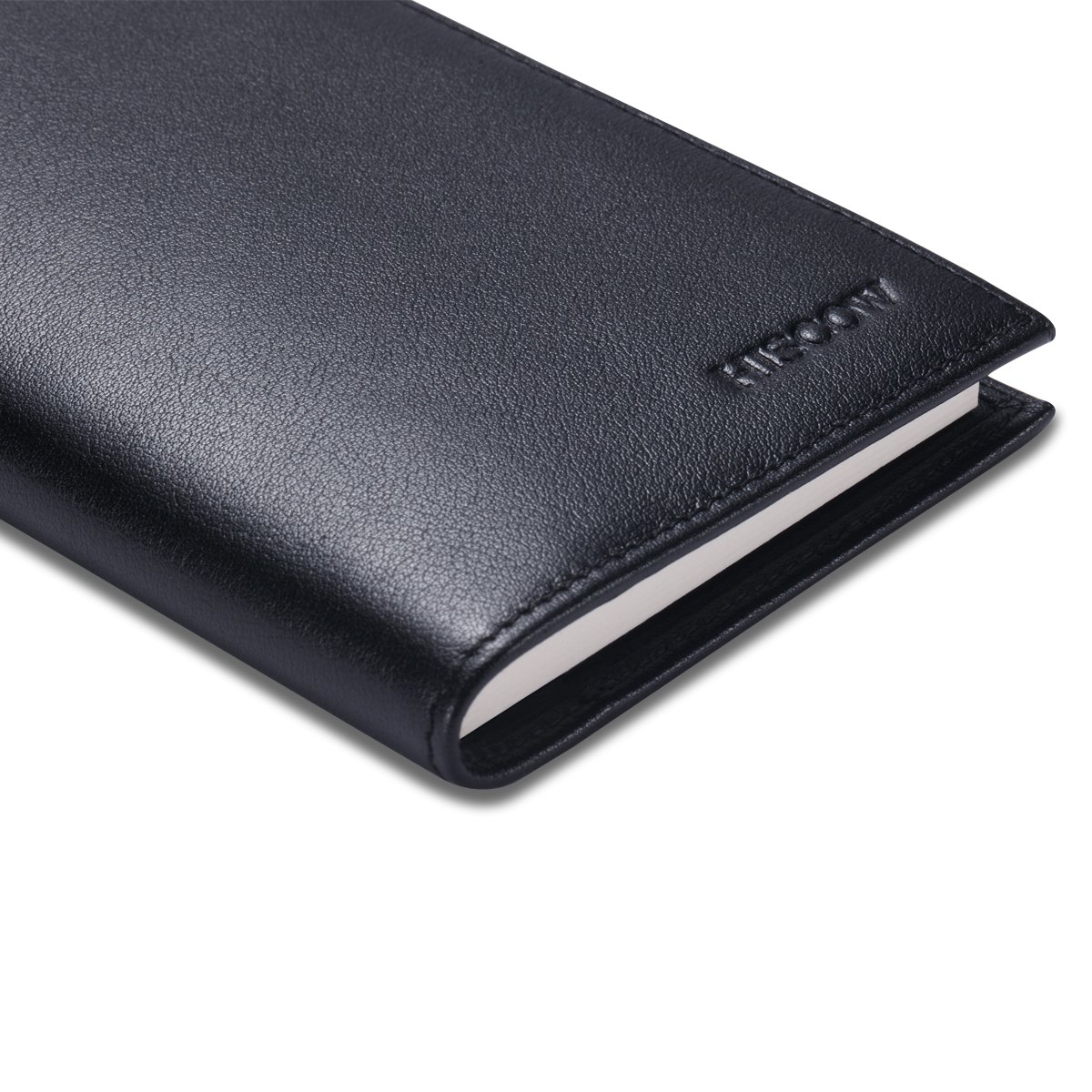 HISCOW Couverture de chéquier Minimaliste – Cuir Pleine Fleur