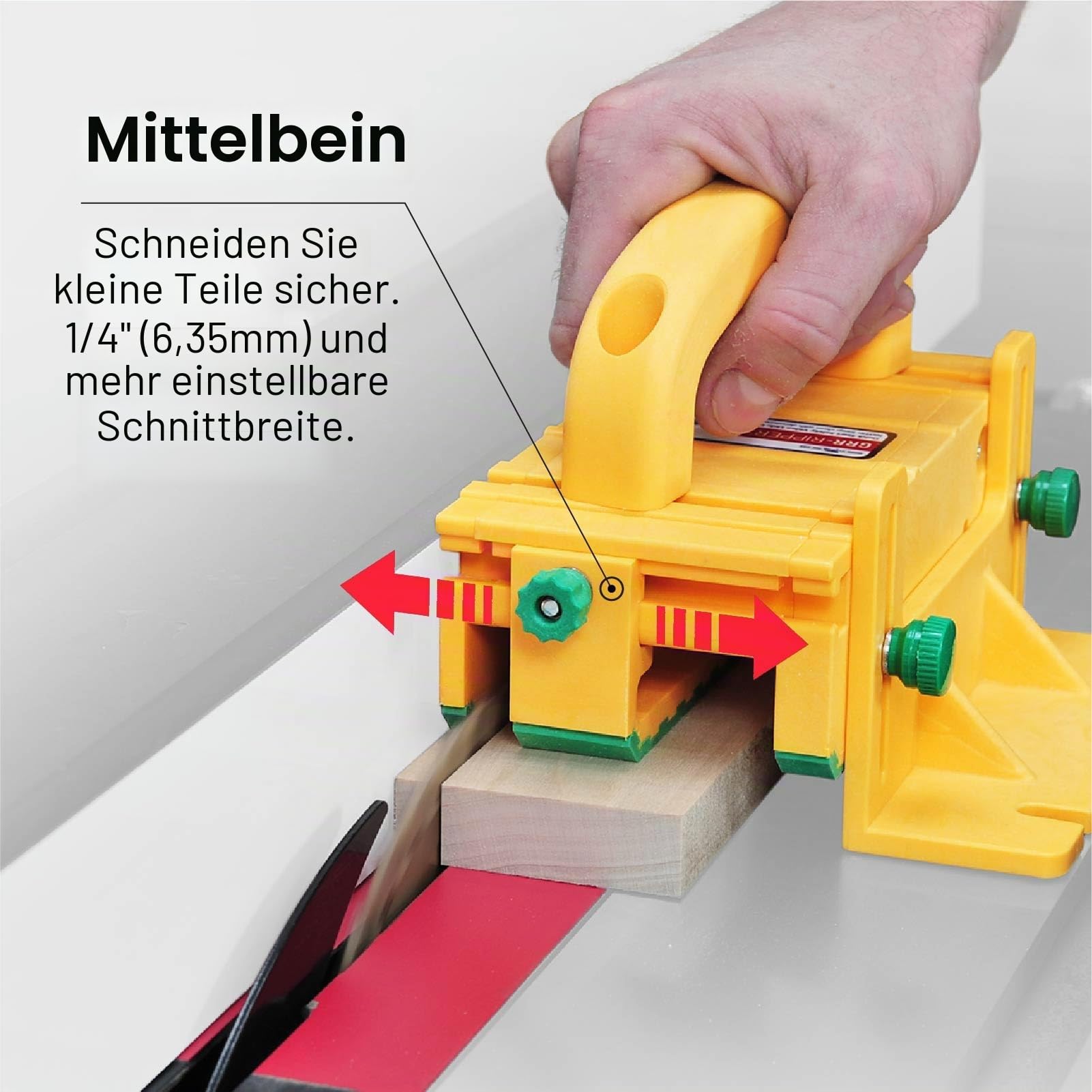 GRR-RIPPER 3D-Schieber für Tischkreissägen, Frästische, Bandsägen und Abrichthobel von MicroJig