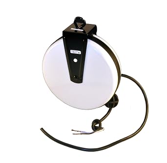 Alert Stamping 900-EPD-METAL Retracting Reel, 2 Conductor, 18 Gauge, Extends to 20 Feet