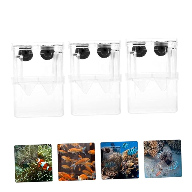Foto 7 de 8 de BCOATH 3 Piezas Caja De Incubación Juvenil Caja Divisora ​​De Tanque De Peces Caja De Separación De Peces…
