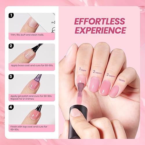 Miniatura 139 de Beetles Nude - Esmalte de uñas en gel natural de 15ml/0.5 onzas líquidas, color neutro, color crema, translúcido, lámpara LED UV para uñas, 15ml/0.5