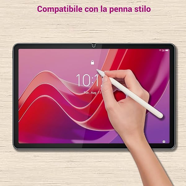 Xahpower 2 Pezzi Pellicola Protettiva per Lenovo Idea Tab 11 Pollici 2025/ Tab M11 11 Pollici 2024/ Tab K11 e K11e 11" 2024, Durezza 9H, Anti Graffio, Protezioni Schermo in Vetro Temperato - 5