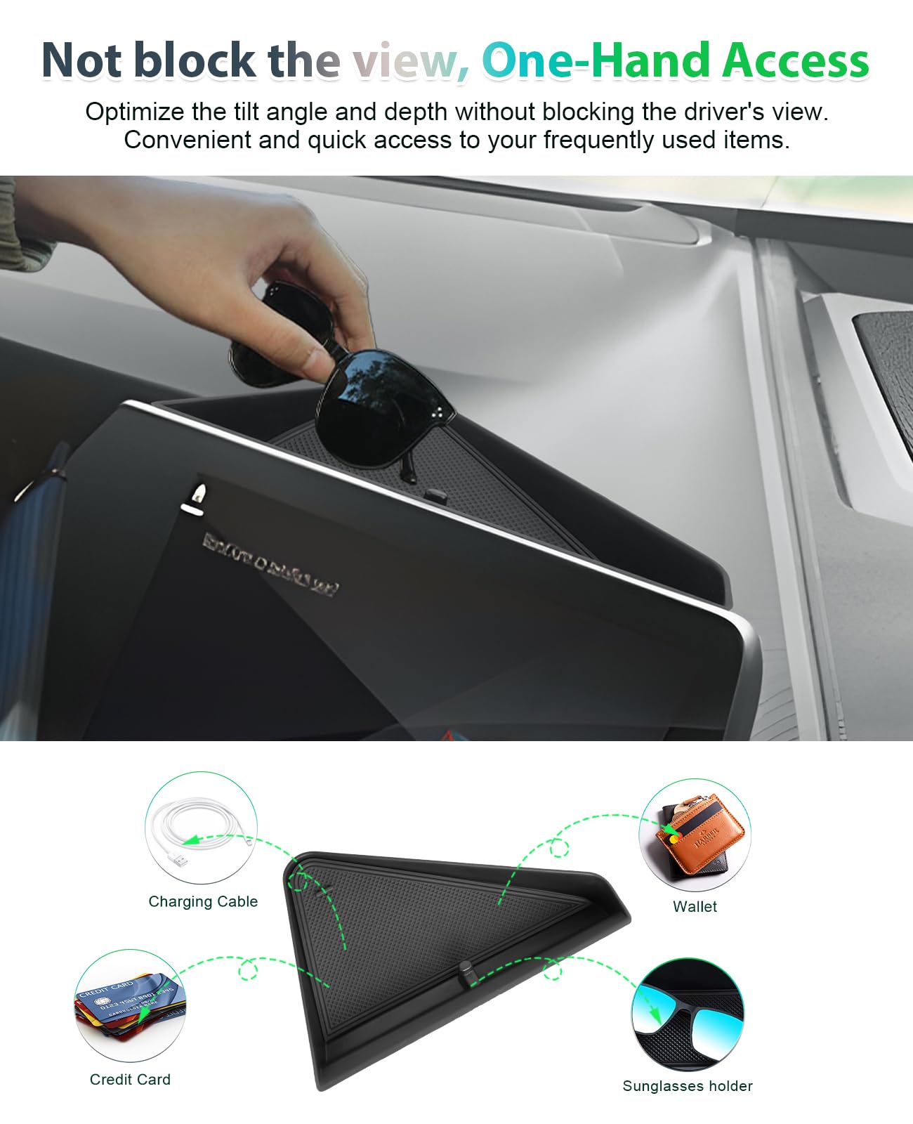 GAFAT Compatibile con BMW Serie 1 F40/Serie 2 F44 2019-2023 2024 Vano Portaoggetti Console Centrale, Serie 1 F40 Serie 2 F44 Posteriore dello Schermo Organizer Vassoio, Accessori Serie 1 F40