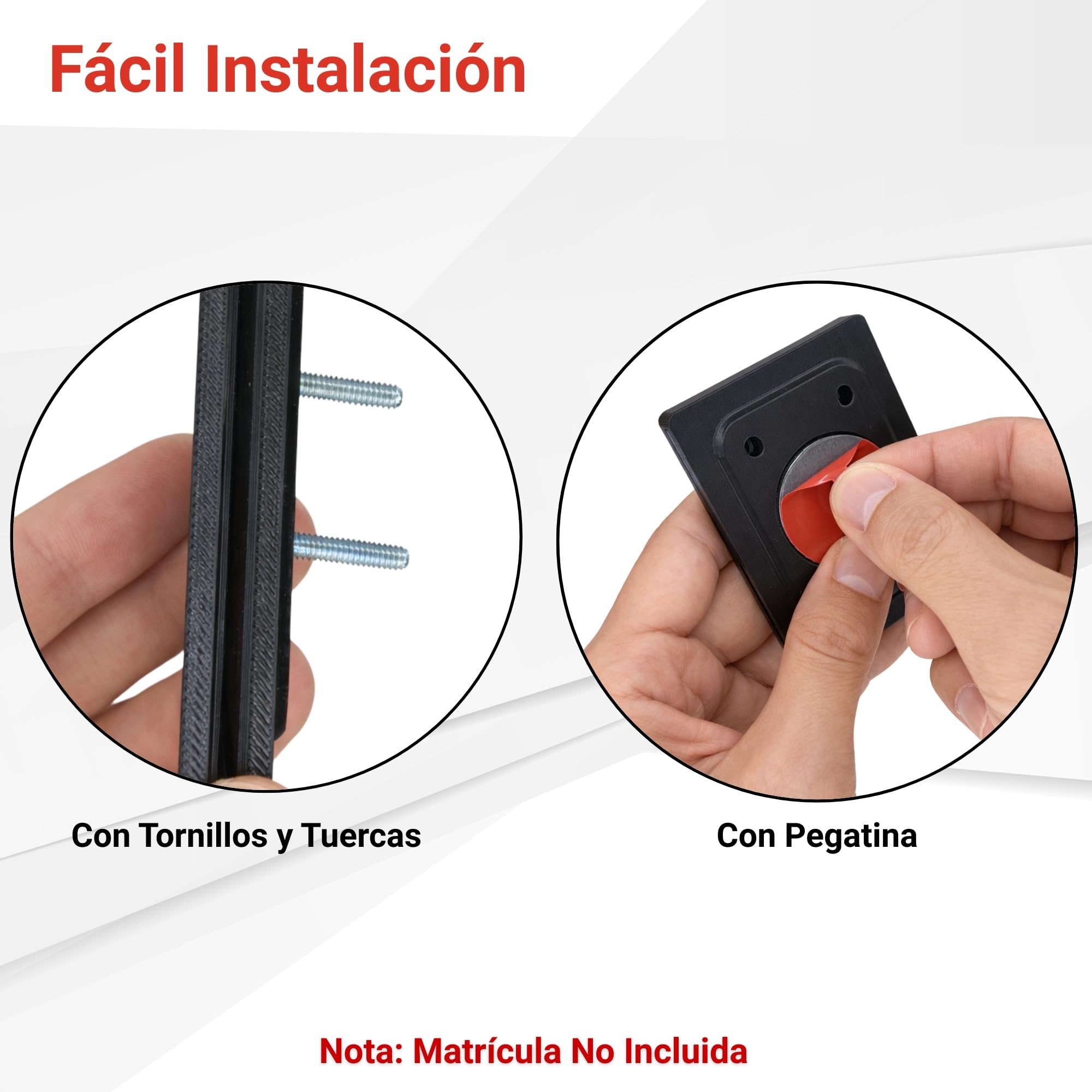 Portamatrícula para Patinete Eléctrico VMP, Soporte de Placa Identificativa para Guardabarros con Fijación por Tornillos o Adhesivo, Protector Transparente Extraíble, Accesorio Resistente para Scooter - 4