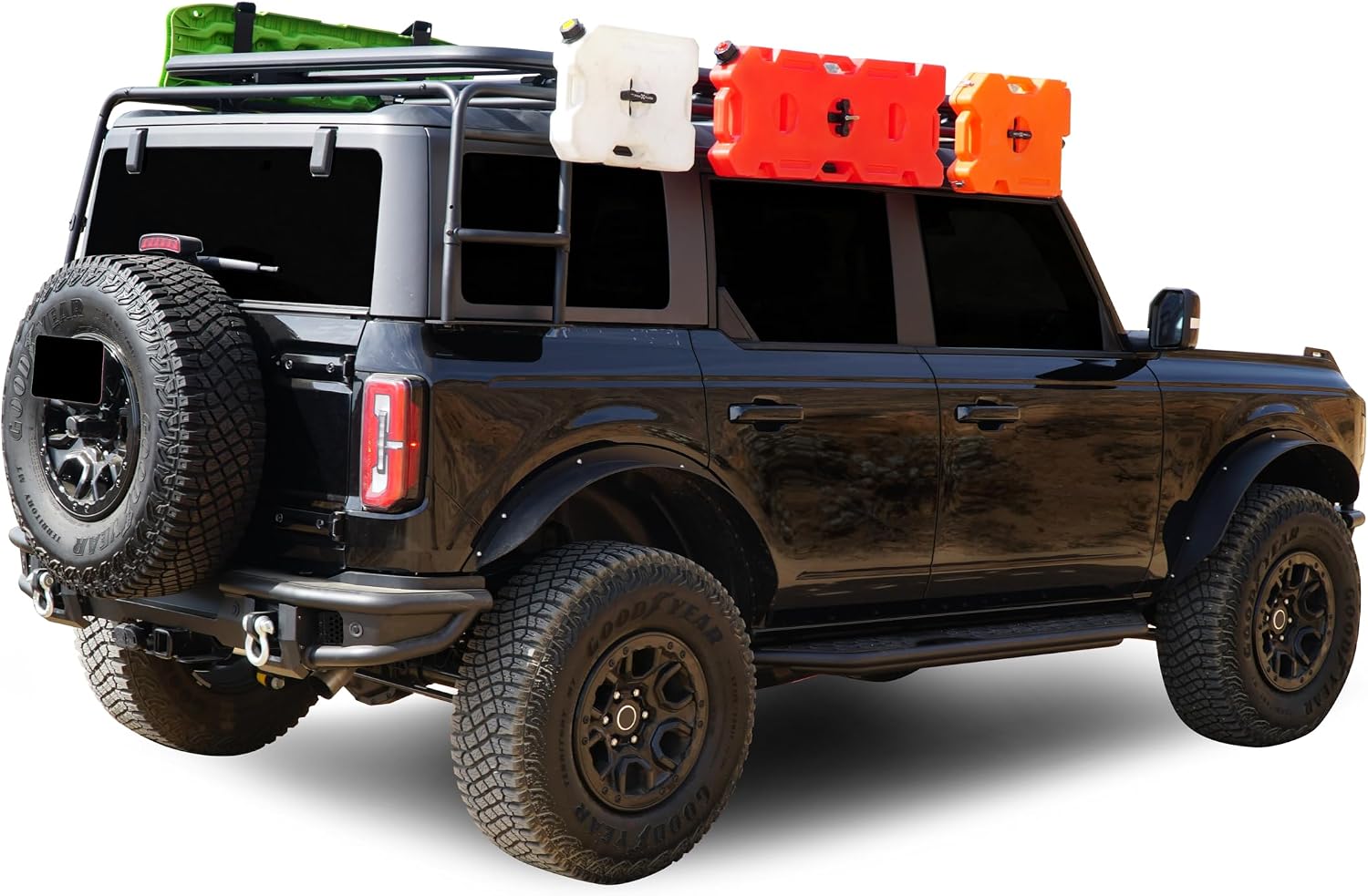 Black Horse Off Road Armour Tubular Heavy Duty Rear Bumper Tubular Matte Black Compatible with 2021-2024 Ford Bronco-ARB-FB22T