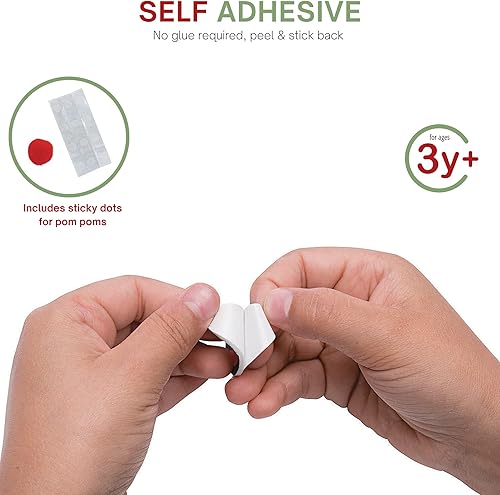 Miniatura 6 de 4E's Novelty Kit de manualidades de palo de muñeco de nieve de Navidad (paquete de 12) para manualidades de Navidad a granel para niños pequeños de