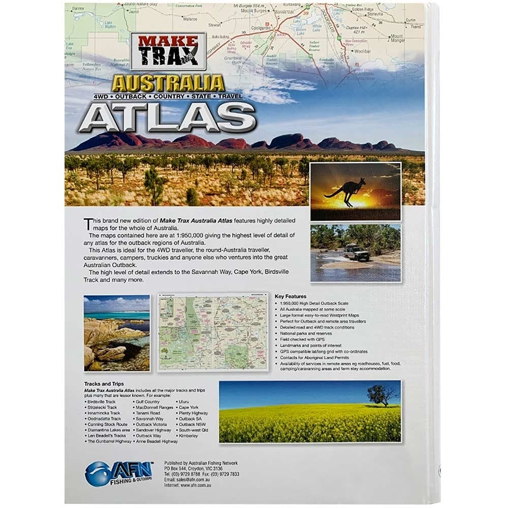 Make Trax Australia Maxi Atlas with Index      Map – Unknown format, August 31, 2018