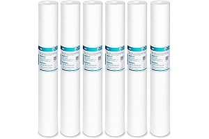 Membrane Solutions 5-Micron Sediment Water Filter for Whole House System - 6 Pack