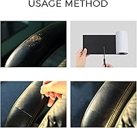Vista 7 de Cinta de parche de reparación de cuero para sofá, 3.5 x 60 pulgadas, autoadhesiva para sofá, asiento de auto, silla de oficina, muebles de cuero