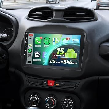 Car Stereo for Jeep Renegade 2015-2020 Wireless CarPlay Android Auto