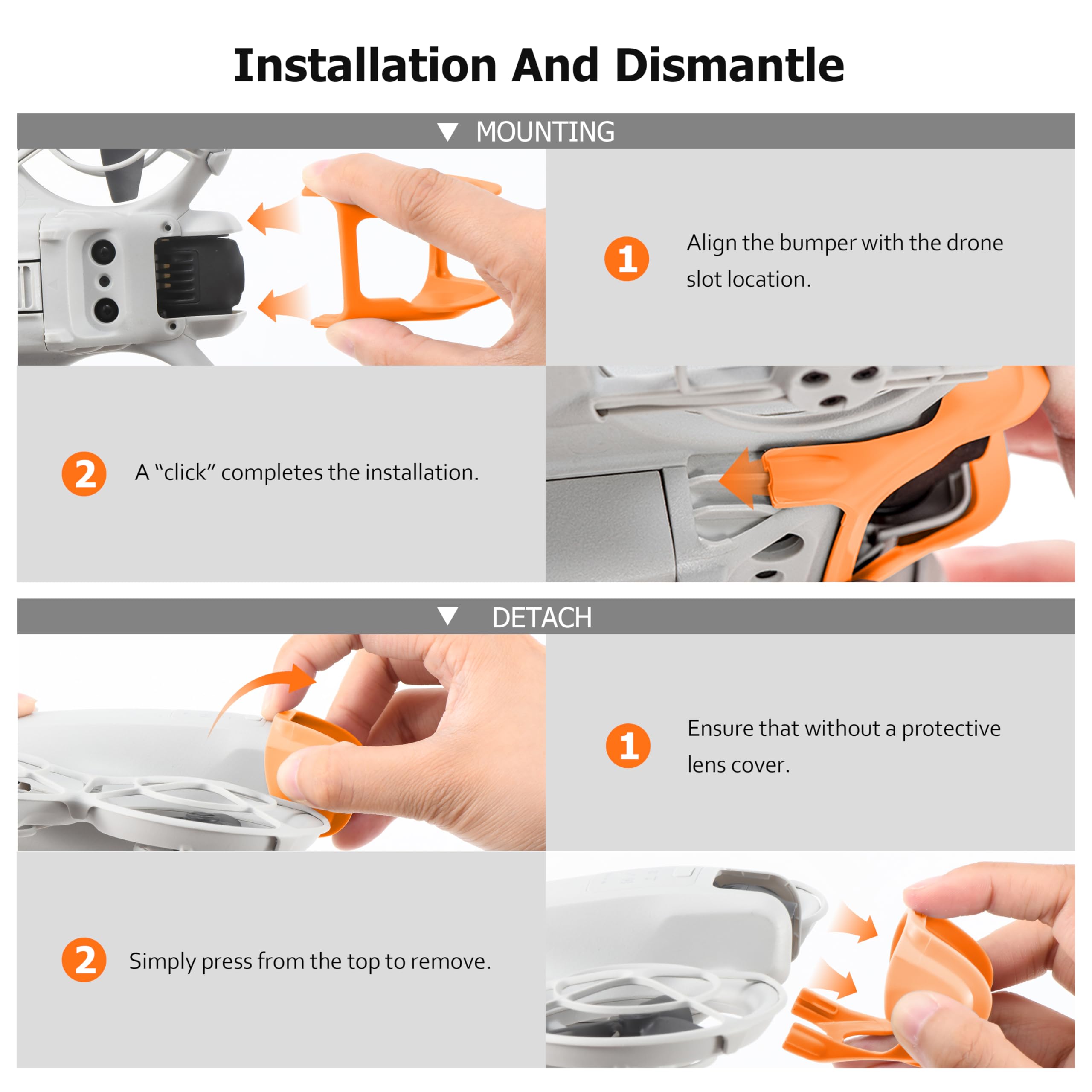 Gimbal Protector para DJI Neo Accesorios, Drone Gimbal Lens Anti-Collision Protection Bumper Guard Bar for DJI Neo Drone Camera