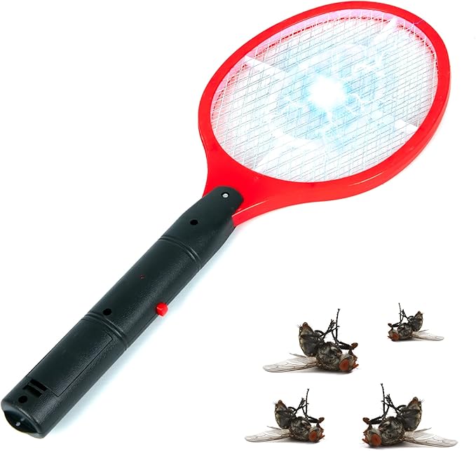 ZENO Electric Fly Bug Zapper Bat Swatter Battery Operated Fly Killer